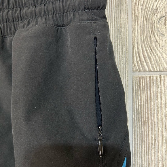 Zyia Active Reversible Flip It Running Shorts 
Elastic Waistband Black Blue SZ S - Picture 4 of 11